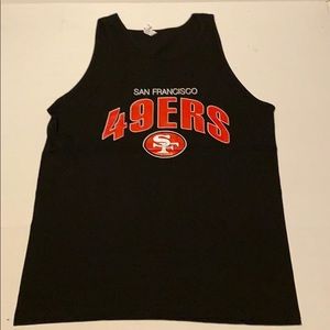 49ers men tank top size Large football